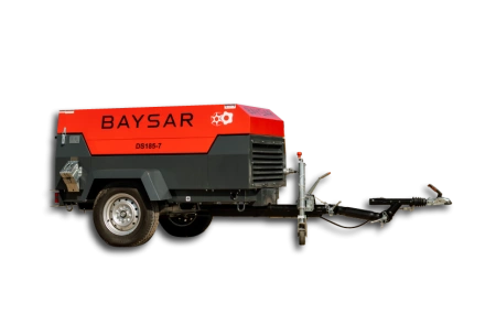 Передвижной компрессор Baysar DS185-7 на шасси Передвижной компрессор Baysar DS185-7 на шасси
